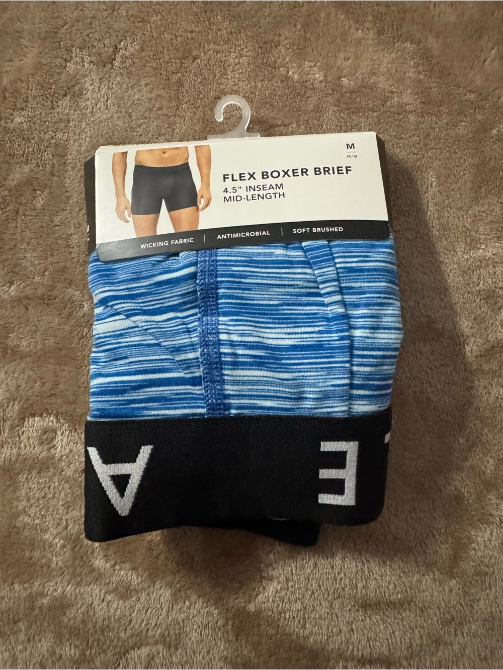 American Eagle Outfitters Flex Boxer Brief 3-Pack in Black, Blue, and Red - Picture 7 of 8